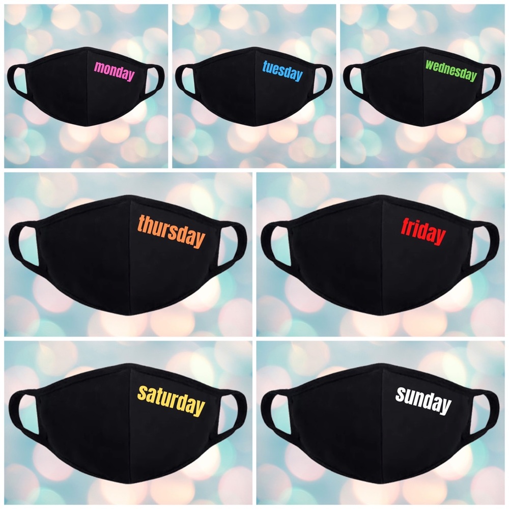 Face Mask for the whole week - Set of 7